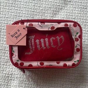 Juicy Couture Cherry Red Cosmetic Case